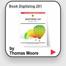 Learn advanced embroidery design techniques from Master designer Thomas L. Moore, Jr. Purchase the book Digitizing 201